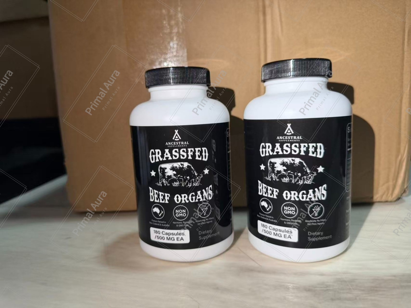 2X Ancestral Supplements Grass Fed Beef Organ Supplement – Non-GMOEXP:09/2028