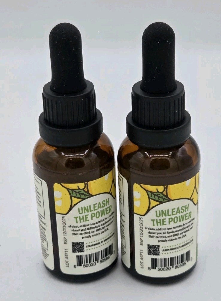 RAWGURU Vegan Vitamin D3 ~ Nano Liquid Formula Best By 12/2025