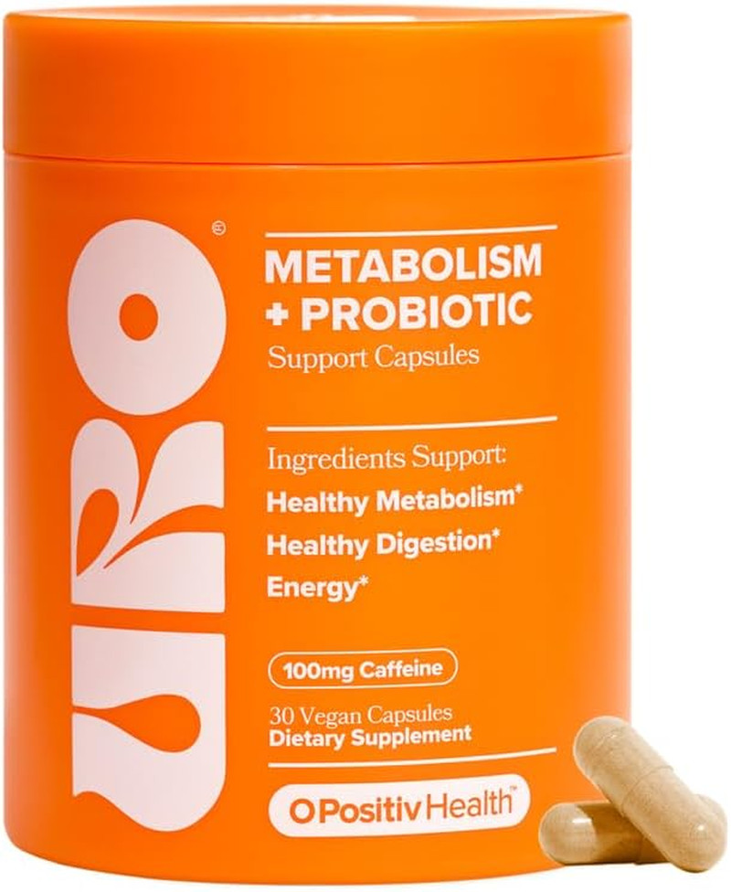 URO Metabolism + Probiotic Support Capsules – Metabolism, Gut Health & Sustained