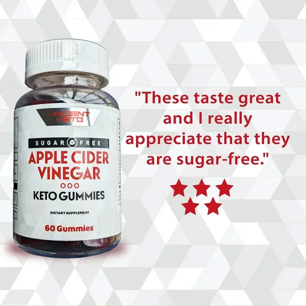 Keto ACV Gummies Sugar, Gluten & Gelatin Free, 240 Gummies – 4 PACKS (Expired)