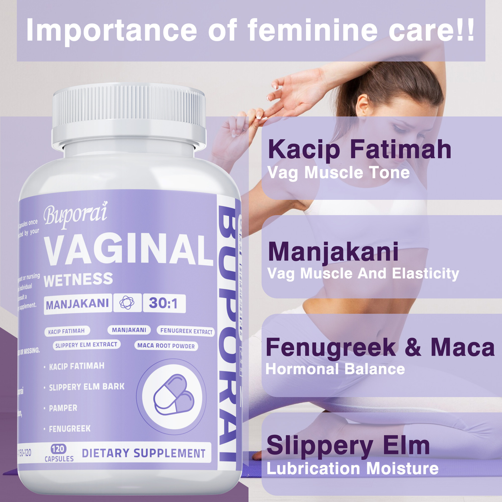 Vaginal Wetness -Women’s Health,Hormone Balance,Support Healthy Vaginal Moisture