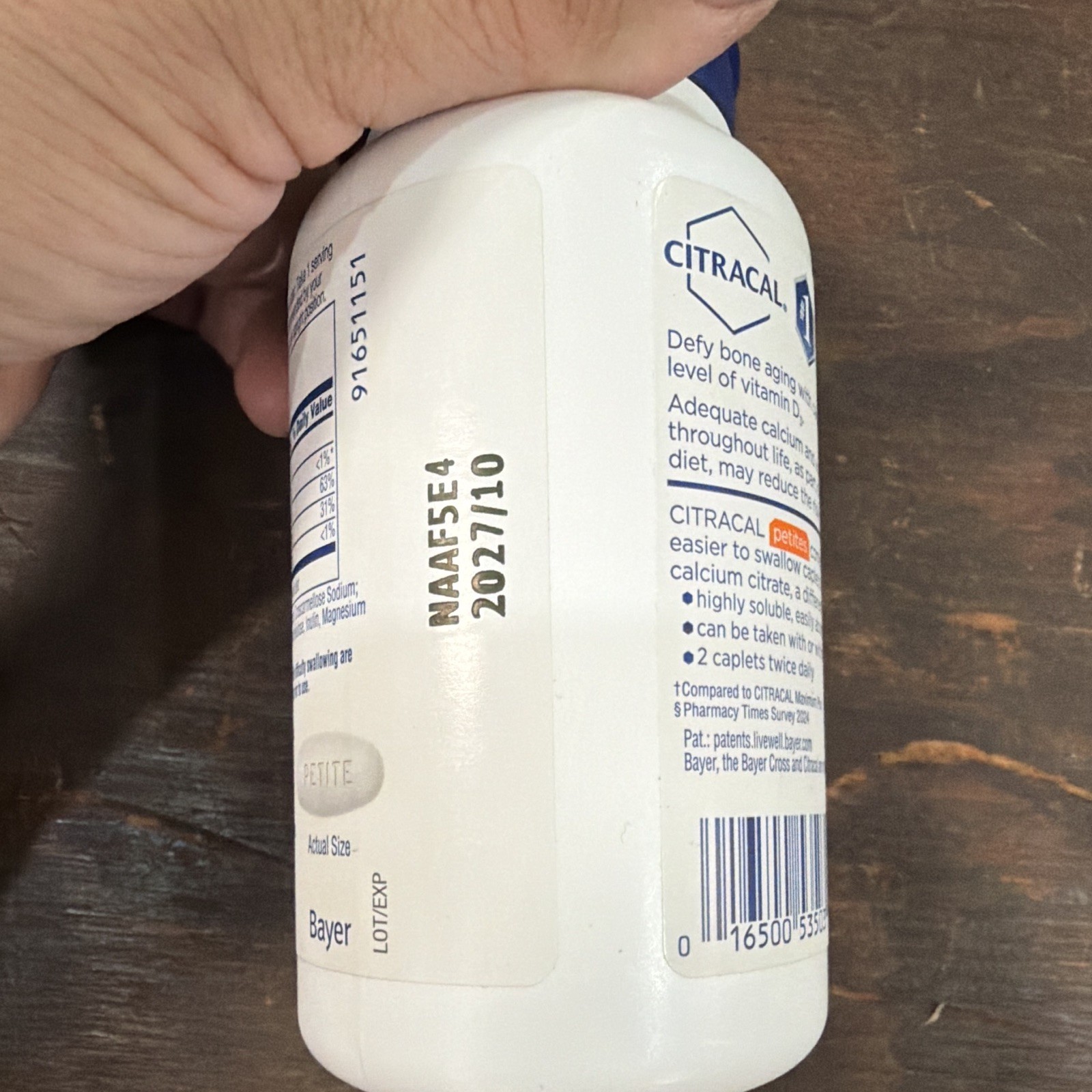 Citracal Petites Calcium + D3 Easy to Swallow Caplets 200ct Bone Health
