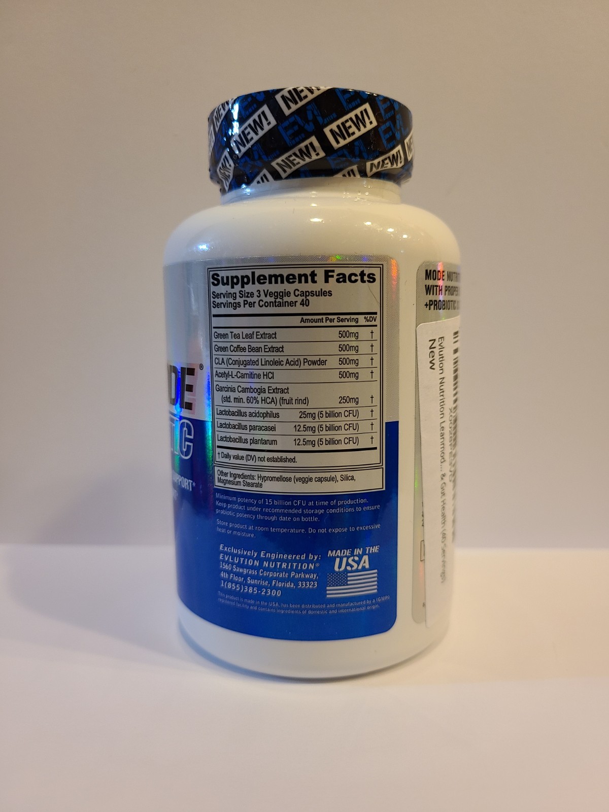 EVL LeanMode Fat Burn Probiotic , 120 caps 03/2026