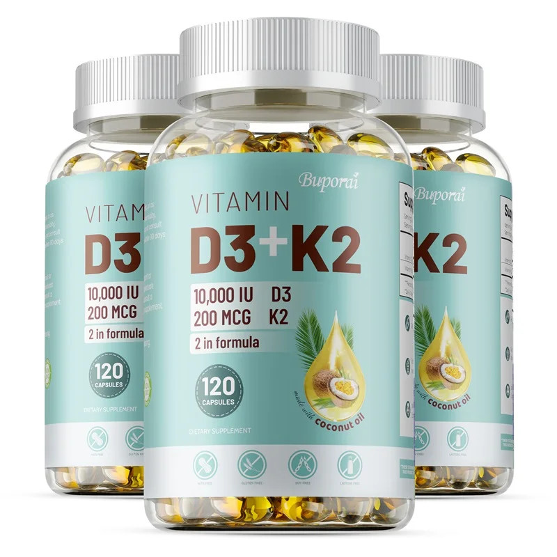 VITAMIN D3&K2 – Nerve, Muscle, Heart, Bone and Dental Health, Immune System Heal