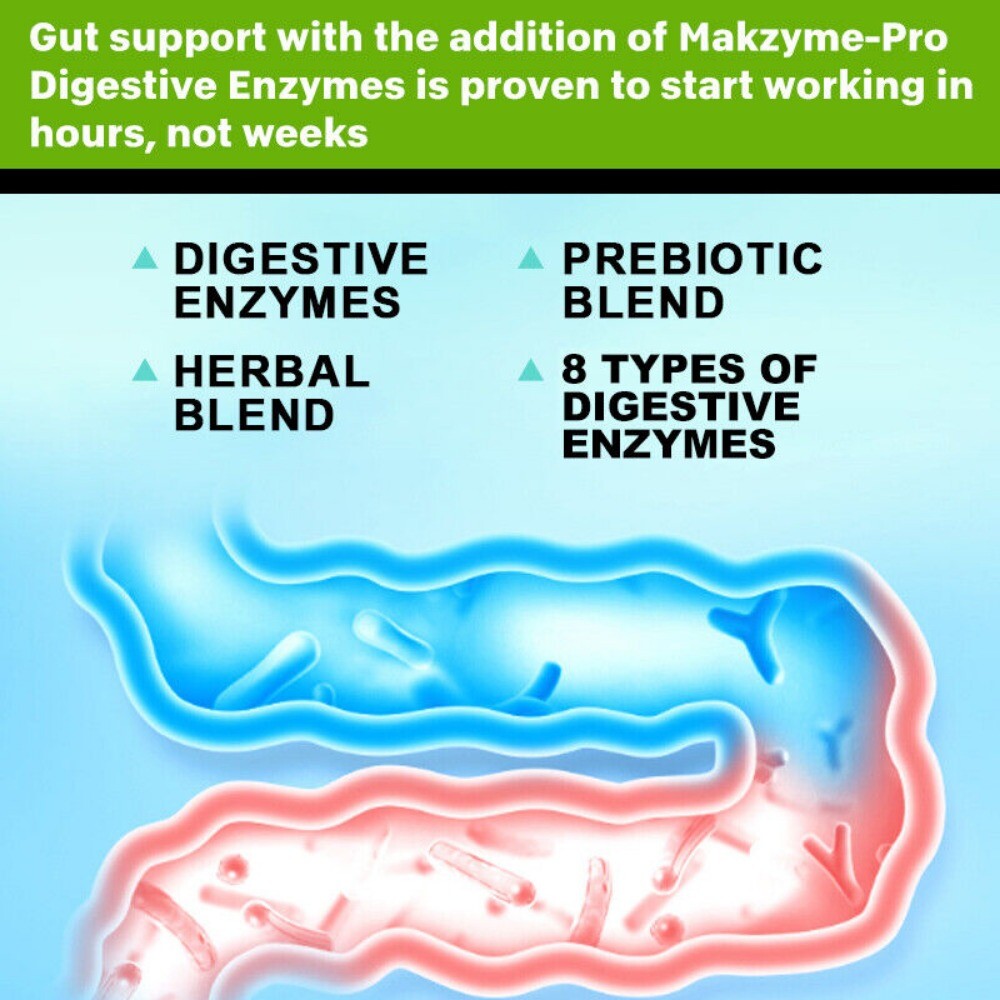 Digestive Enzyme Complex Premium Multi-Strain Probiotics with Papain & Bromelain