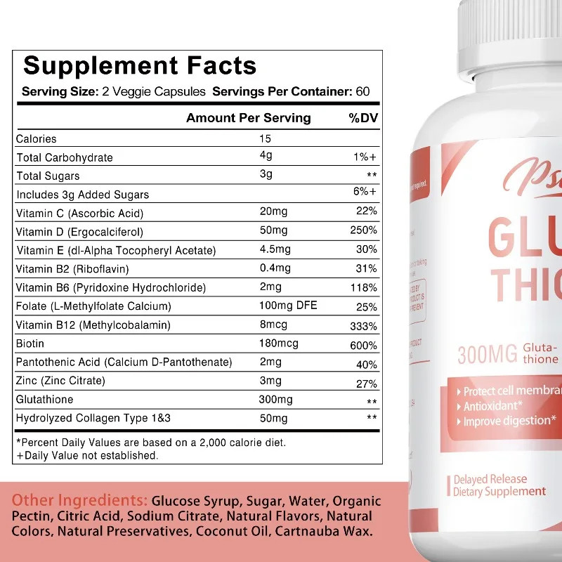 Glutathione 240pcs – Anti-Aging, Glowing Skin, Whitening, Detox & Immune Health