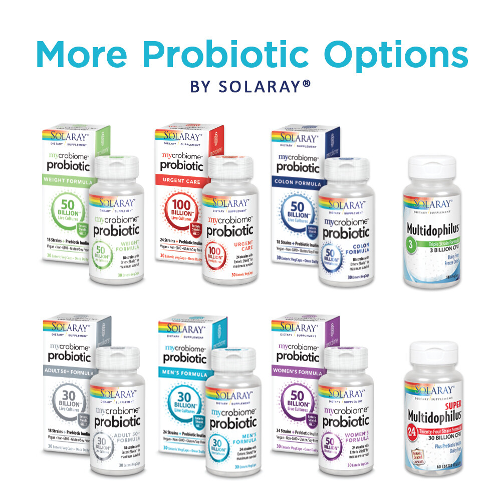 Solaray Multidophilus 12 Strain Probiotic | 20 Billion CFU | 25 Servings | 50