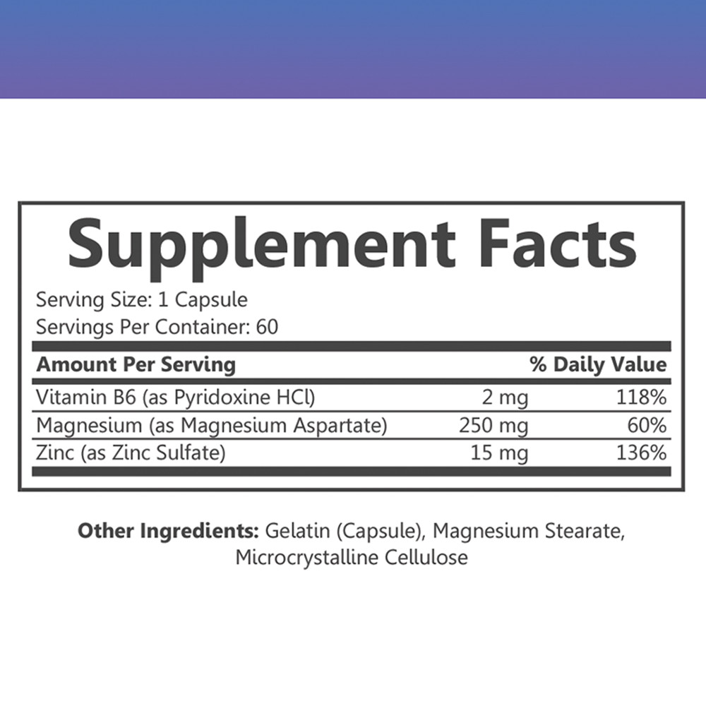 JUST PURE ZINC WITH MAGNESIUM & B6 IMMUNE SYSTEM & MOOD SUPPORT COMBO 2PK