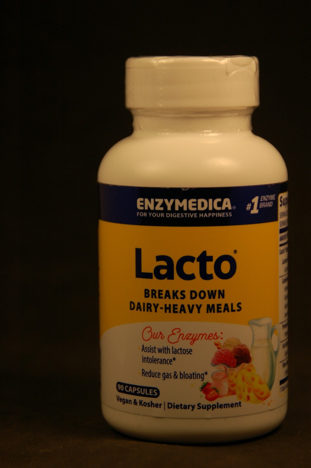 Non GMO Enzymedica Lacto 90 Capsules