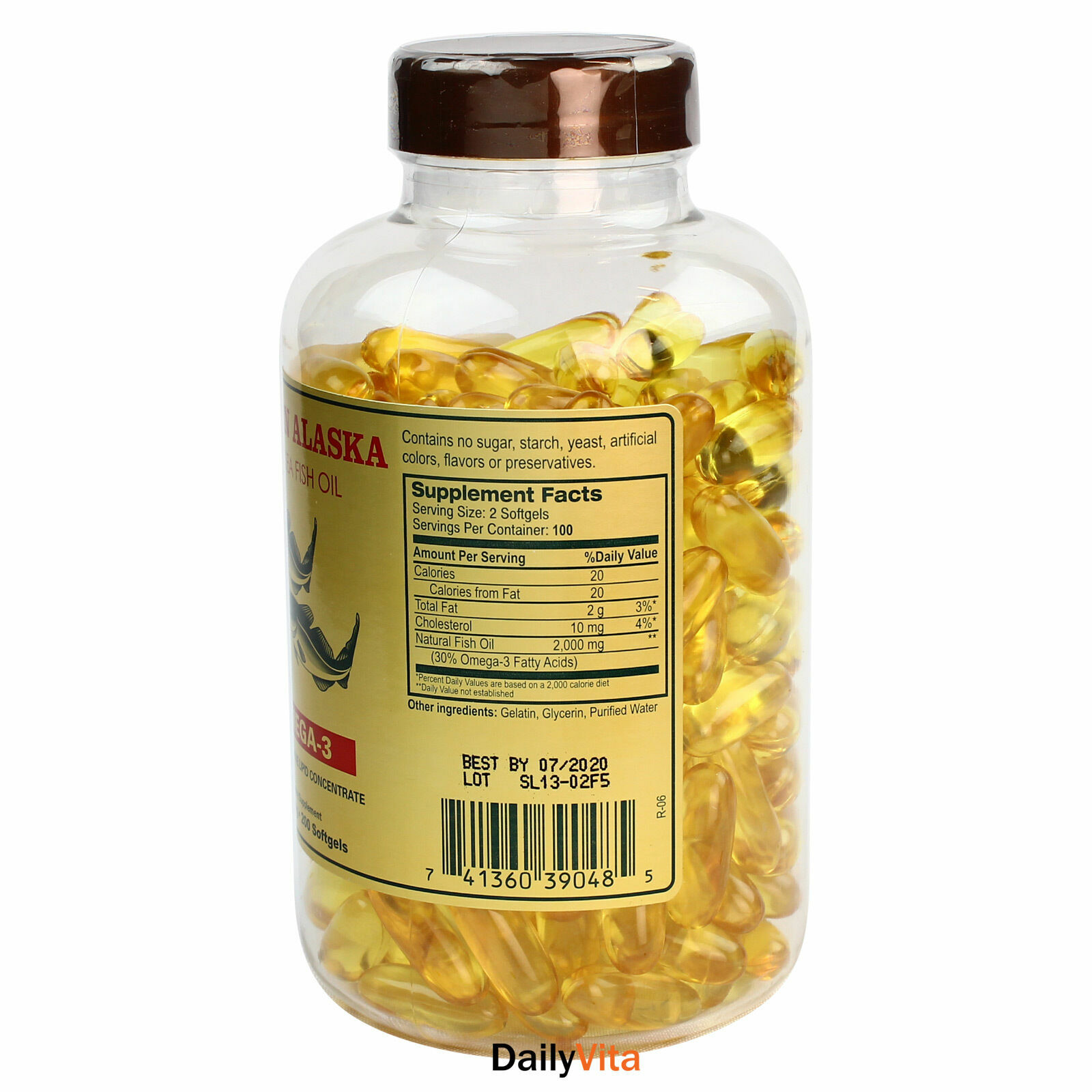 4 X Alaska Deep Sea Fish Oil, 800caps, Omega-3, EPA DHA, FRESH, Made In USA