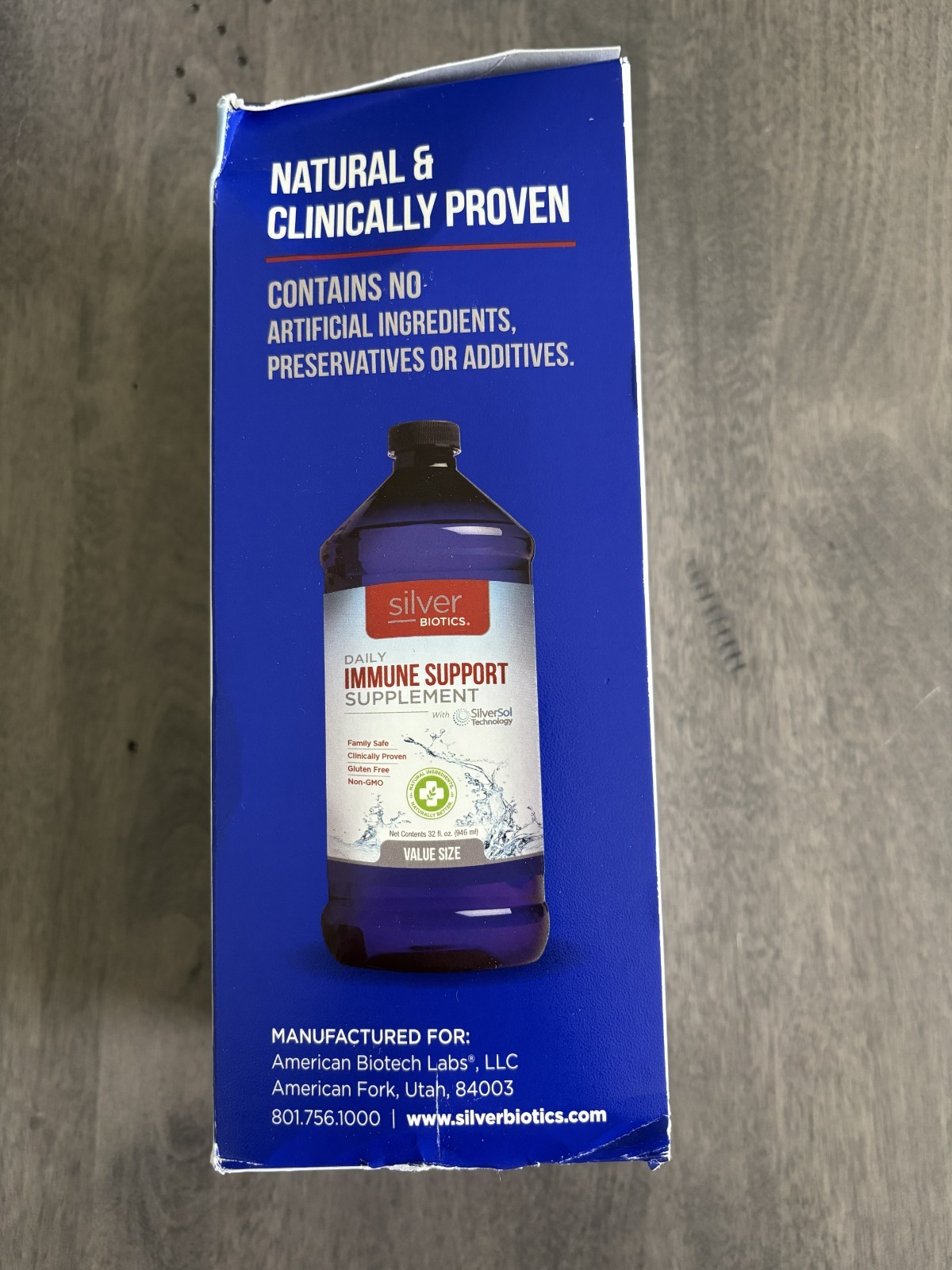 American Biotech Labs Silver Biotics Your Daily Immune System Support 32 fl.oz