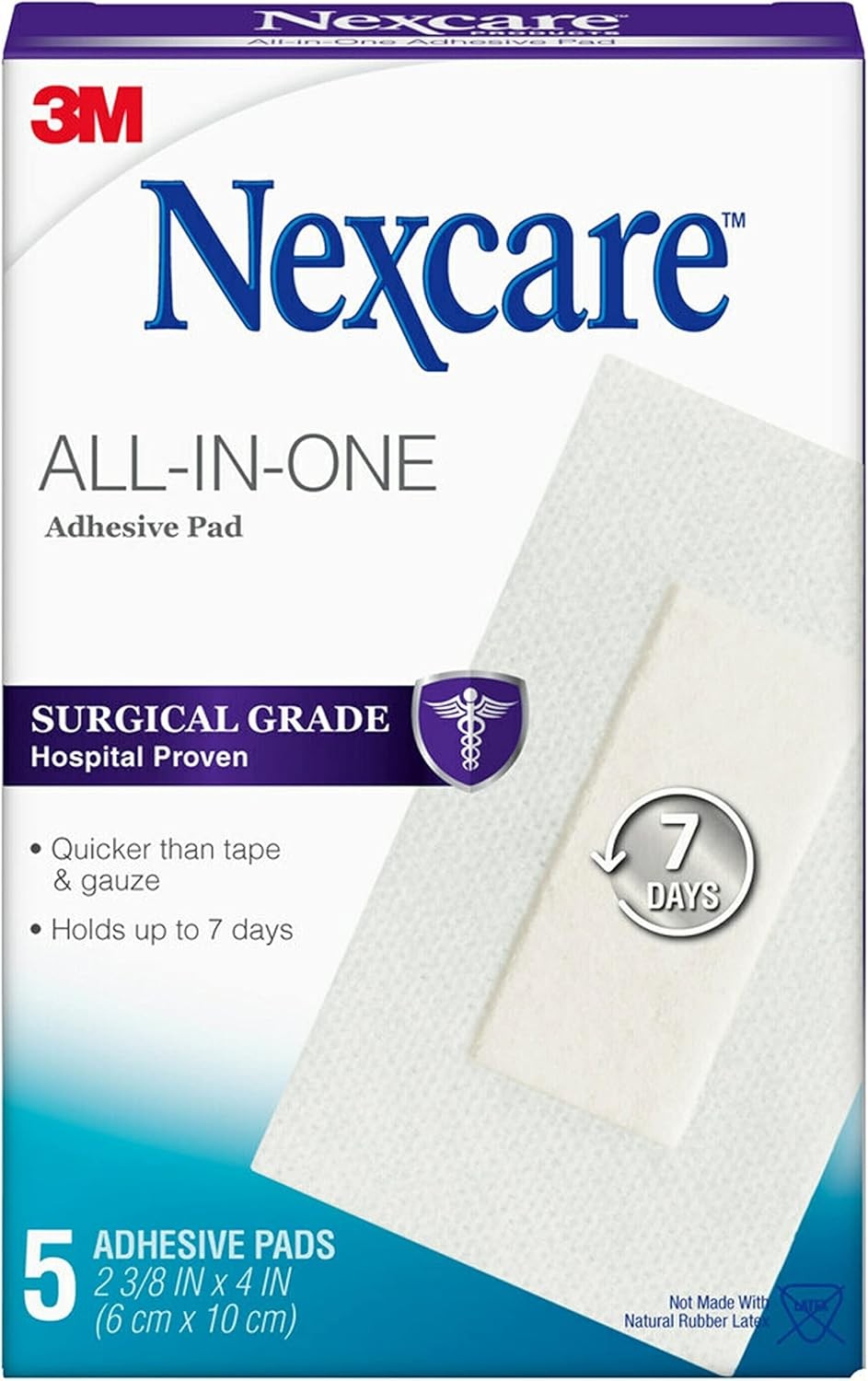 All-in-One Adhesive Pads, 2.375 x 4 in, 5 Count