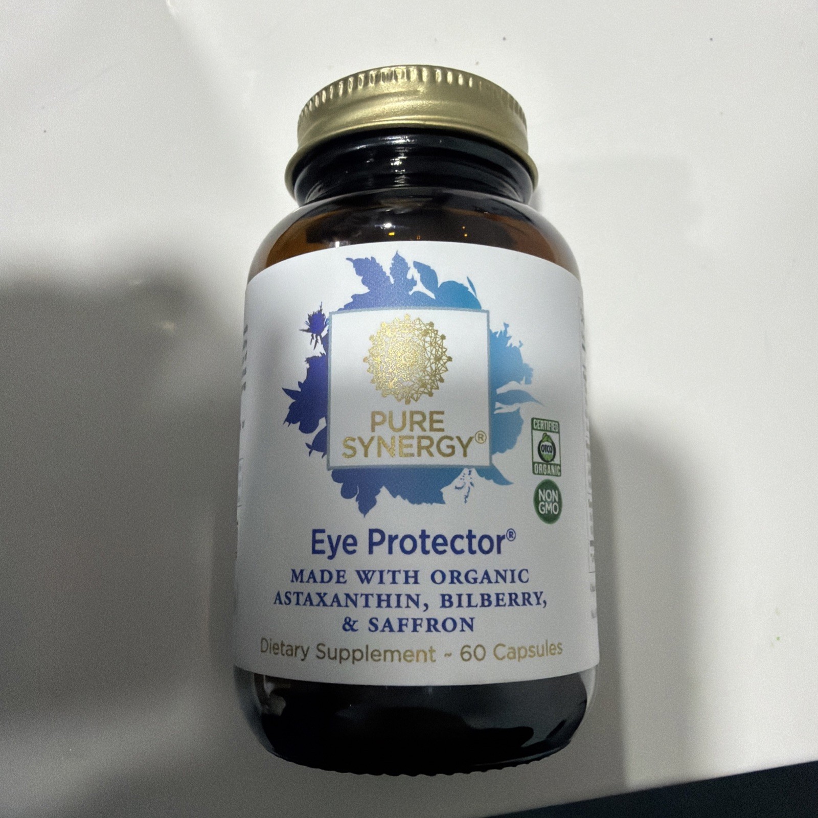 EYE SUPPLEMENT Protector Astaxanthin Lutein Zeaxanthin 60ct PURE SYNERGY 10/28