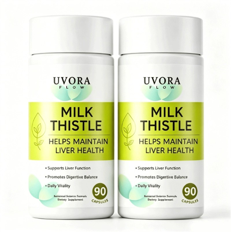 Uvora Milk Thistle Detox, Premium Herbal Supplement With Milk Thistle Extrac…
