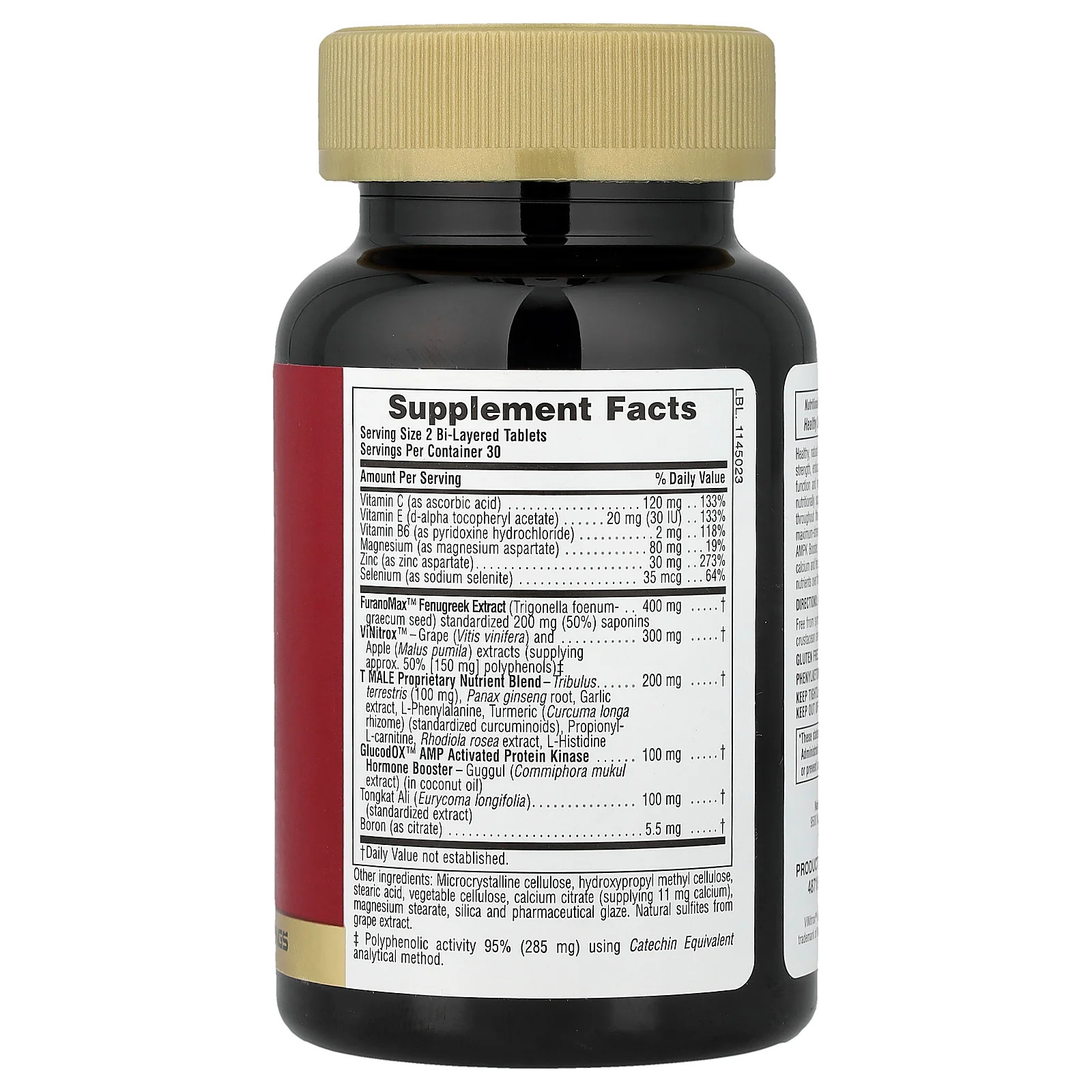 2 X NaturesPlus, Ultra T-Male�, Testosterone Boost for Men, Maximum Strength, 6