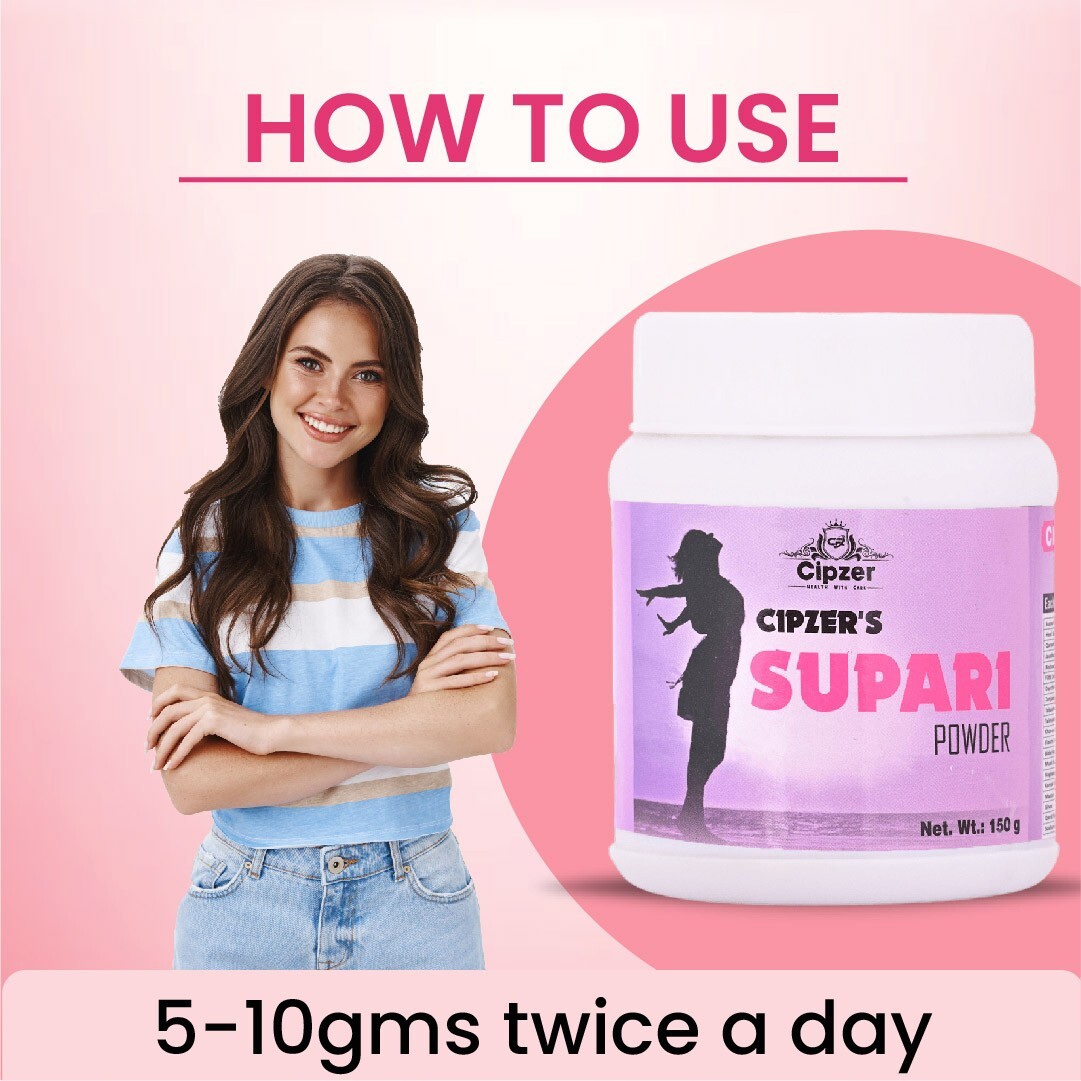 Cipzer Supari Powder 150 gm | Relief From Period Pain, Back Pain & Discomfort