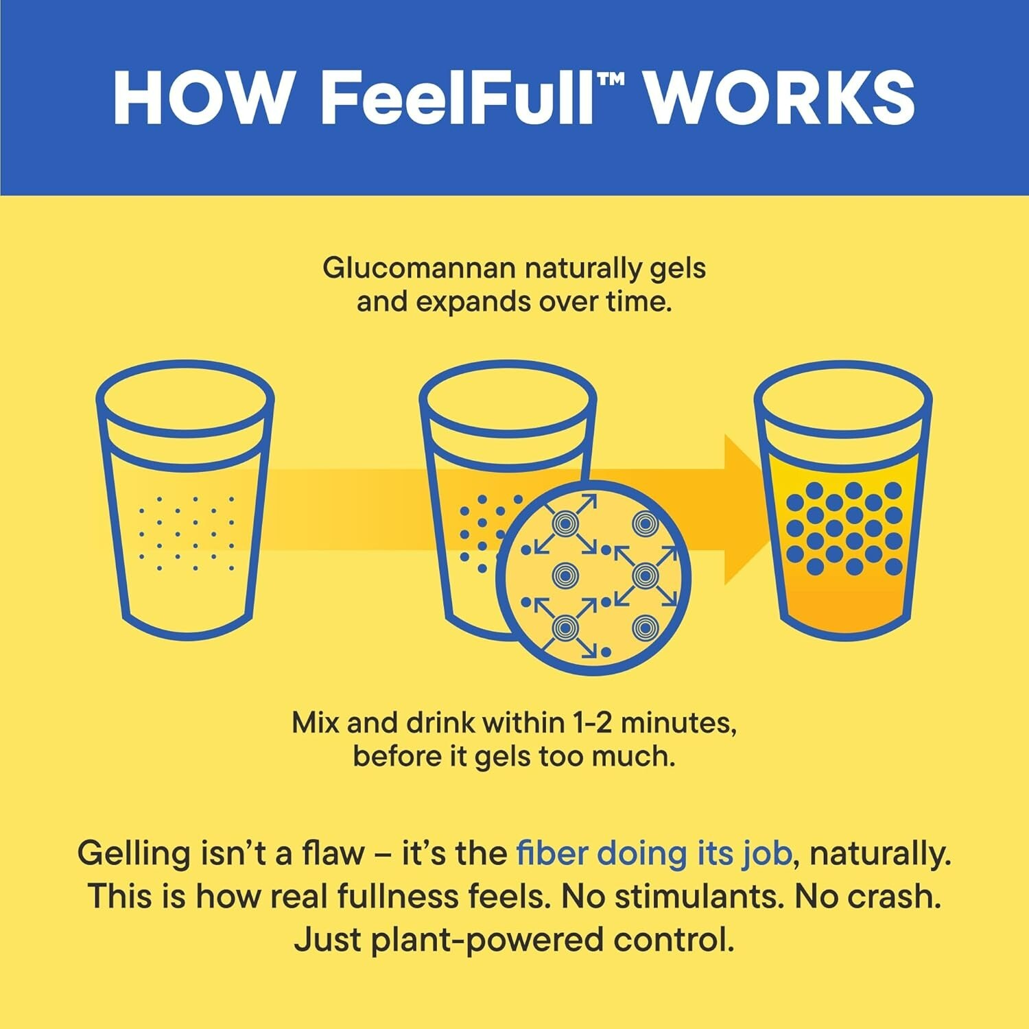 Daily Nouri FeelFull Prebiotic Fiber Drink Mix, Lemonade Flavor – 30 Stick Packs