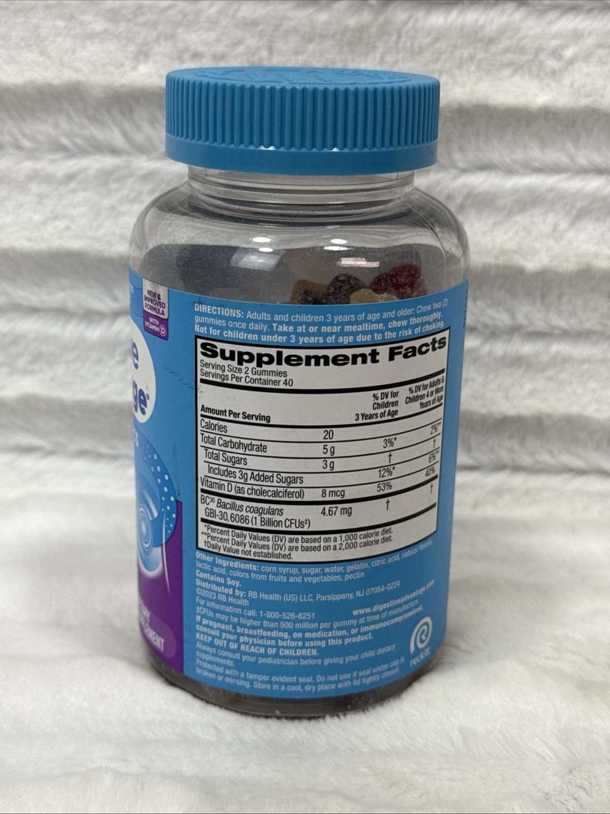 Digestive Advantage Daily Probiotics 3 In 1 Supplement 80 Gummies SEALED 2027