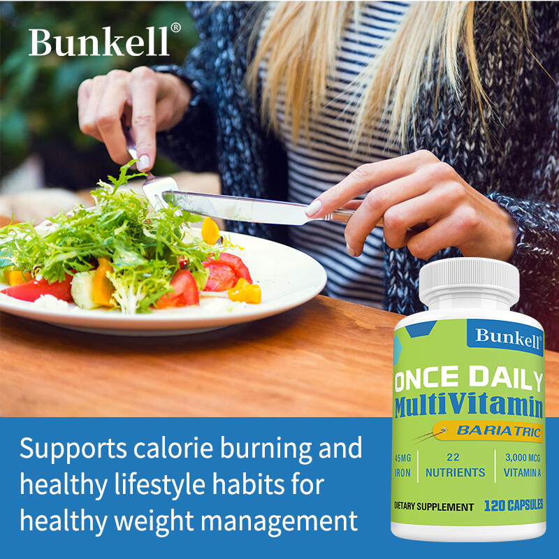 Once Daily Bariatric Multivitamin Capsule with 45 mg of Iron 30/60/120 Caps