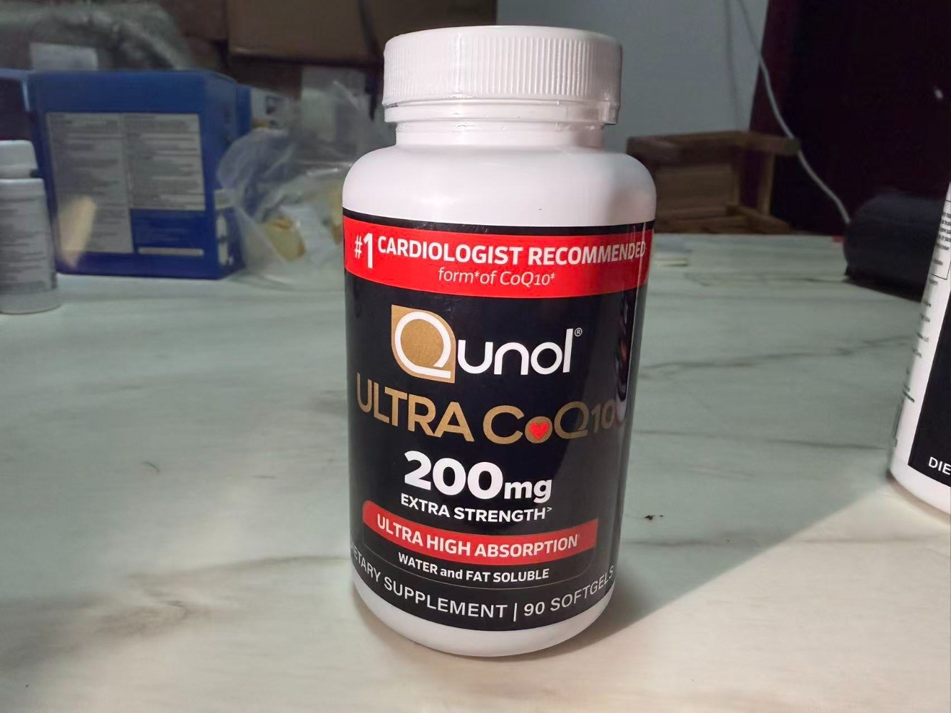 Qunol Ultra CoQ10 200mg, High Absorption CoQ10 Softgels, Supplement, 90 Count