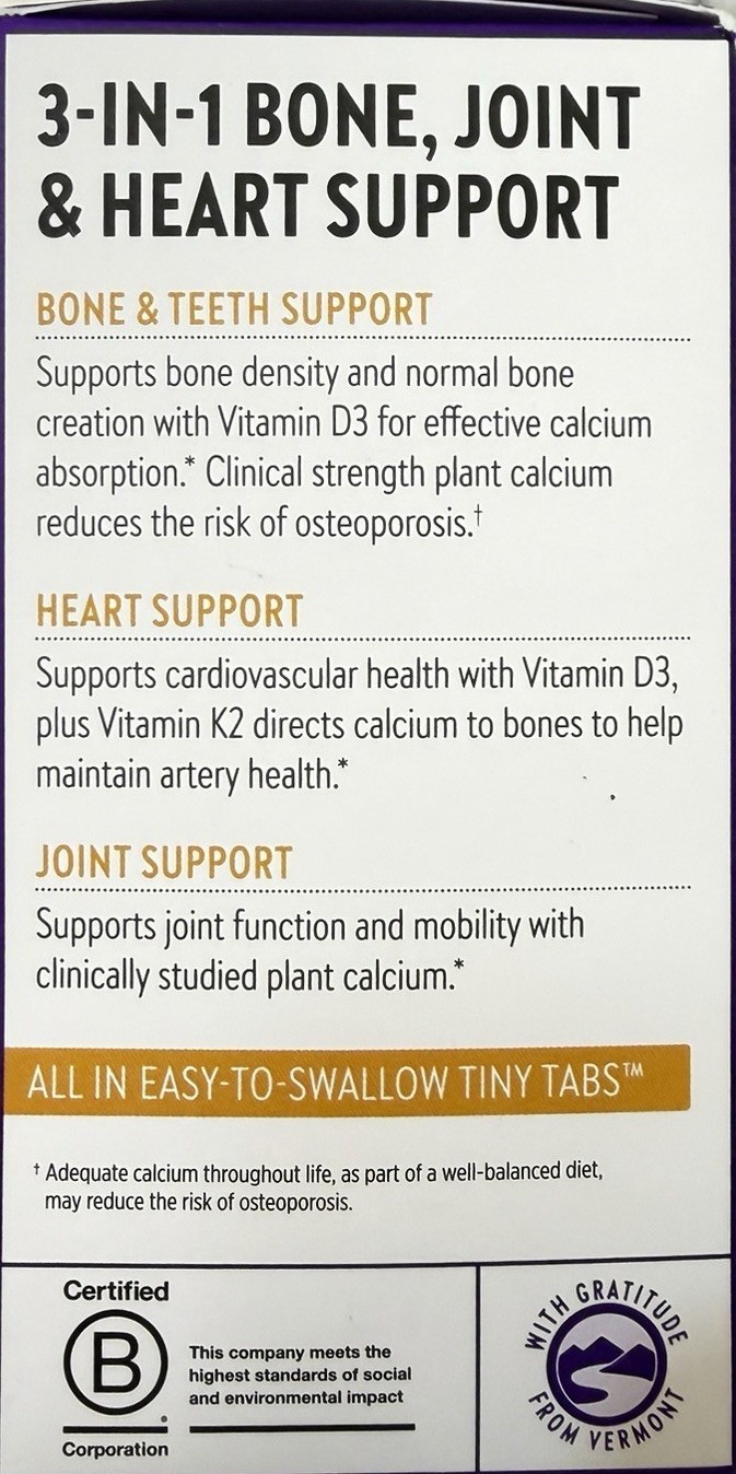 New Chapter Plant Calcium Bone Strength Supplement – 240 Tablets 03/2027