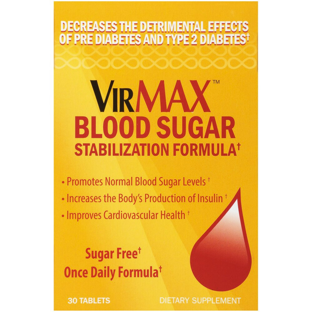 New VirMax Blood Sugar Stabilization Formula Supplement 3 boxes Exp 2025