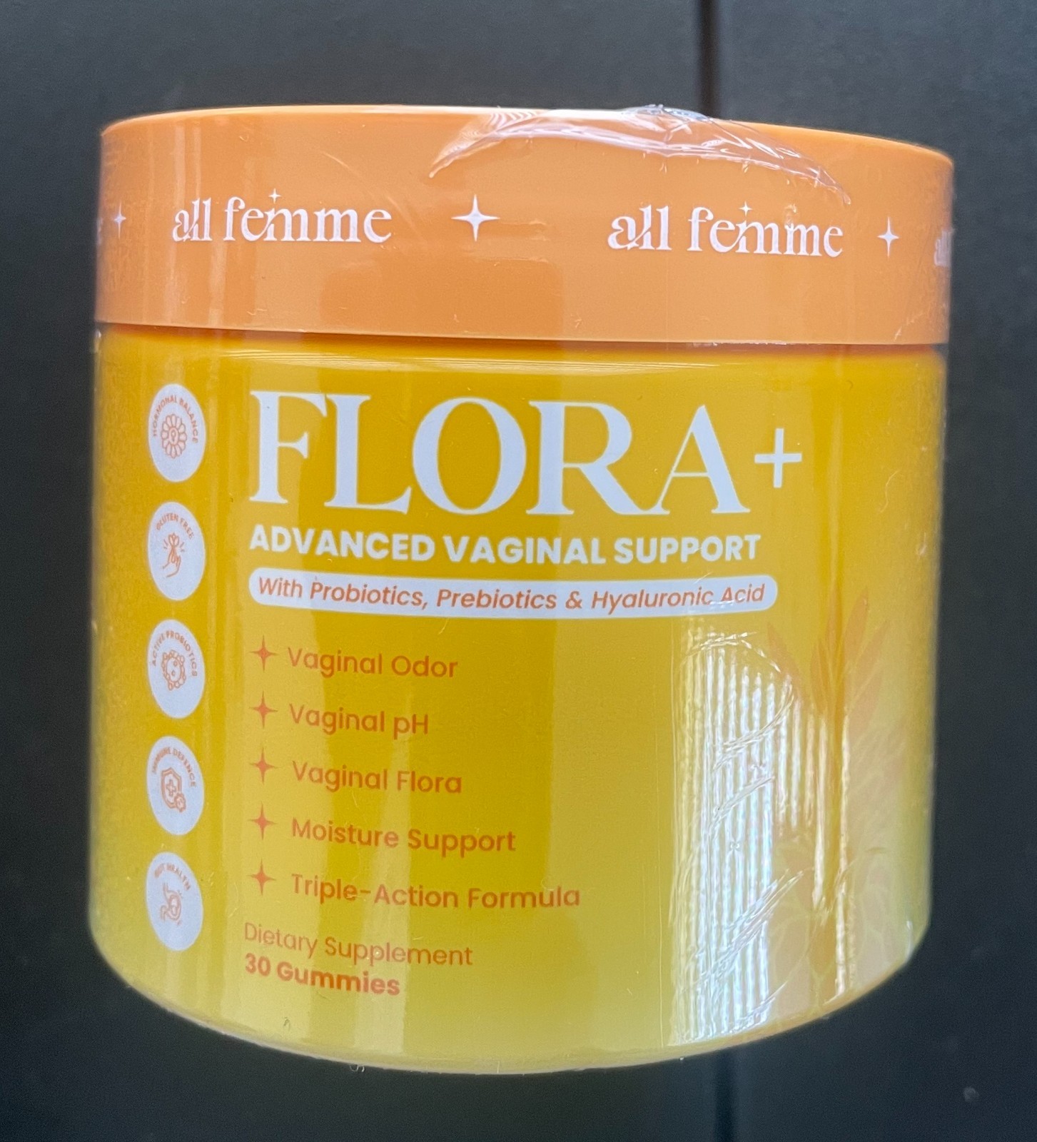 NEW Sealed All Femme Flora+ Advanced Vaginal Support 30 Gummies EXP 03/2028