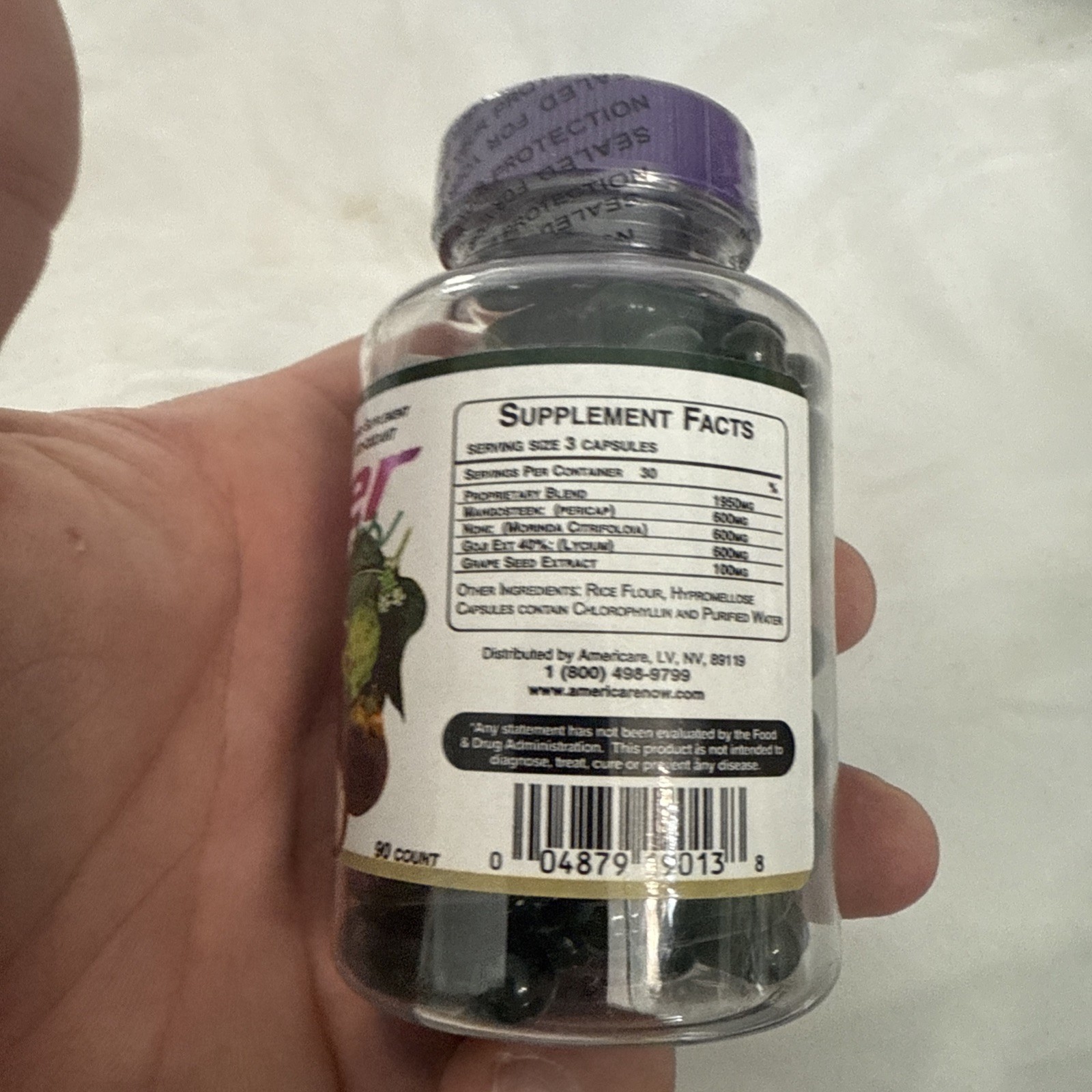 Americare Super Fruits Capsules 90 Day Supply Best by Date2/26 Supplement NEW