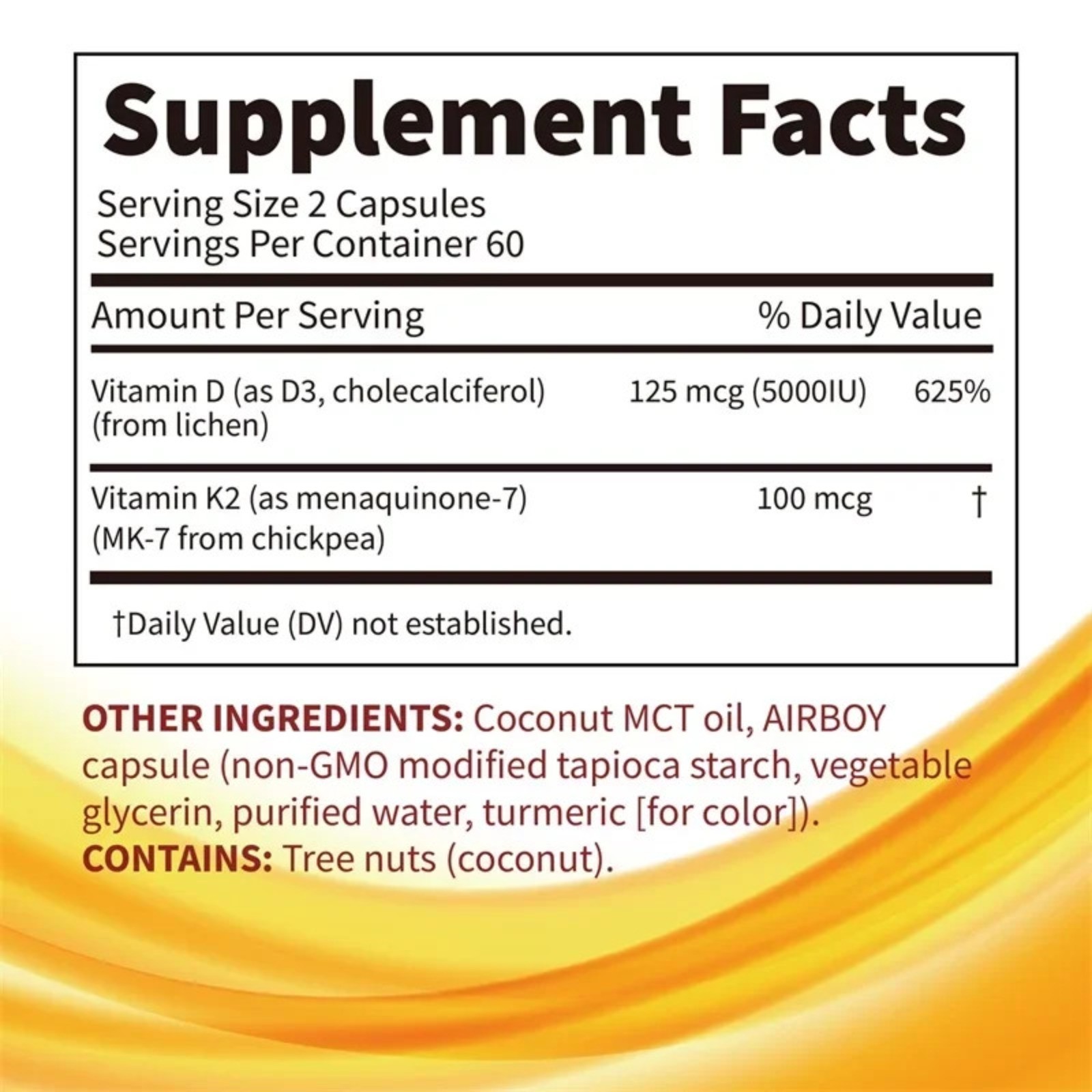 Vitamin D3 + K2 240pcs – Promotes Bone, Heart & Immune Health, Blood Circulation