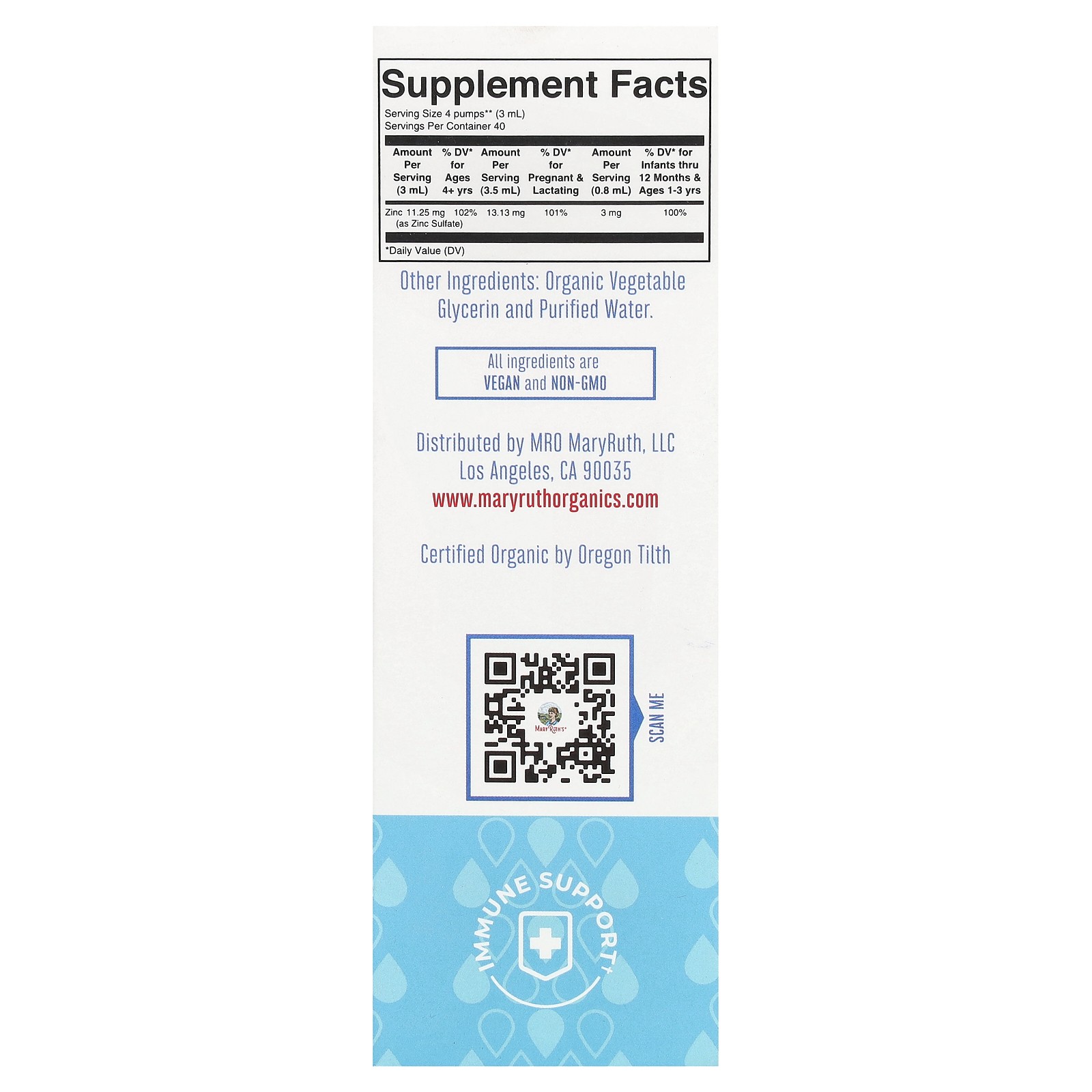 Organic Ionic Zinc Liquid Drops, Unflavored, 4 fl oz (120 ml)