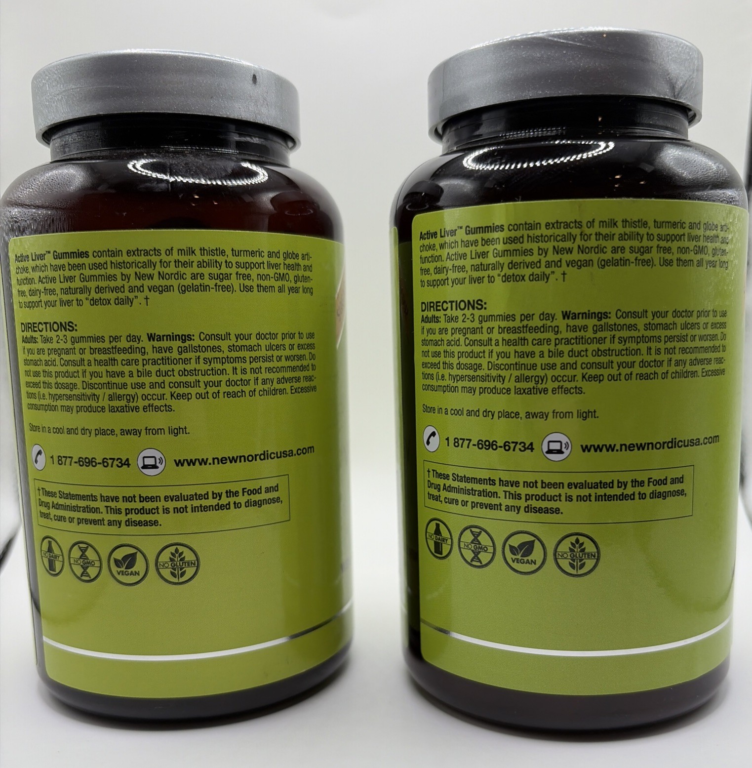 2 BOTTLE DEAL!! Active Liver-Vegan Gummies, Peach/Mango, 60 Gummies. 120 Total.