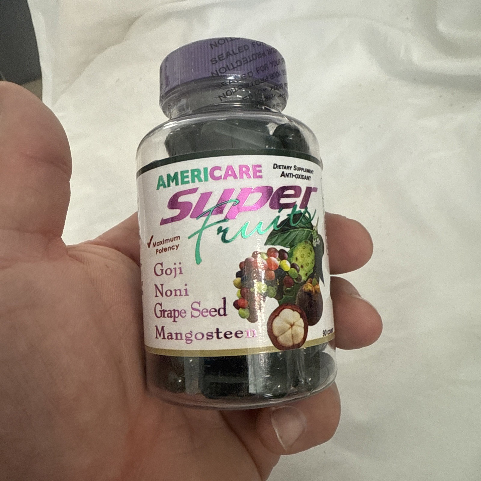 Americare Super Fruits Capsules 90 Day Supply Best by Date2/26 Supplement NEW