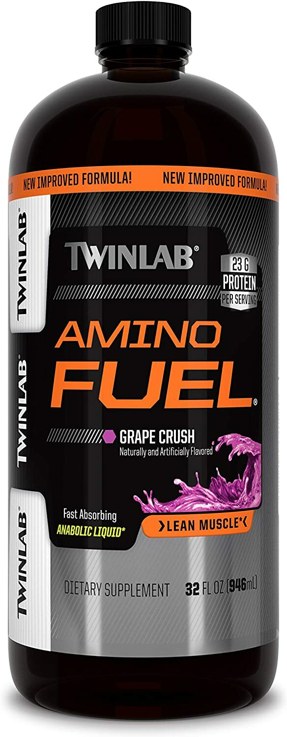 Twinlab AMINO FUEL 32 fl oz Liquid Aminos GRAPE 23g Protein BUILD MUSCLE! SUPER