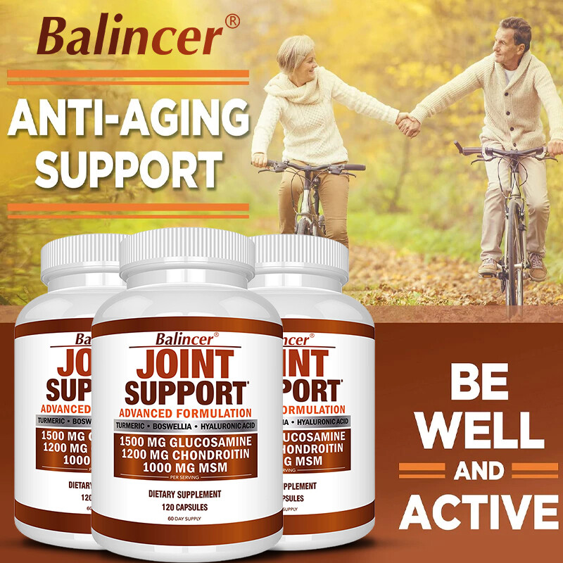Glucosamine Chondroitin Turmeric MSM Triple Strength Joint Support 30/60/120Caps