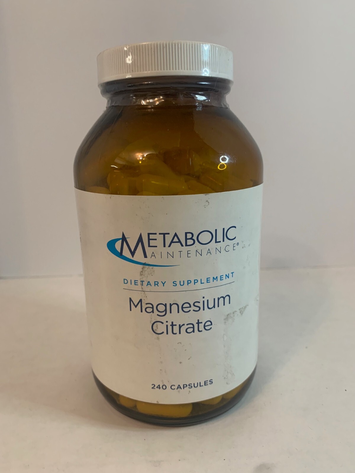 Metabolic Maintenance Magnesium Citrate 240 Capsules Exp 10/2025