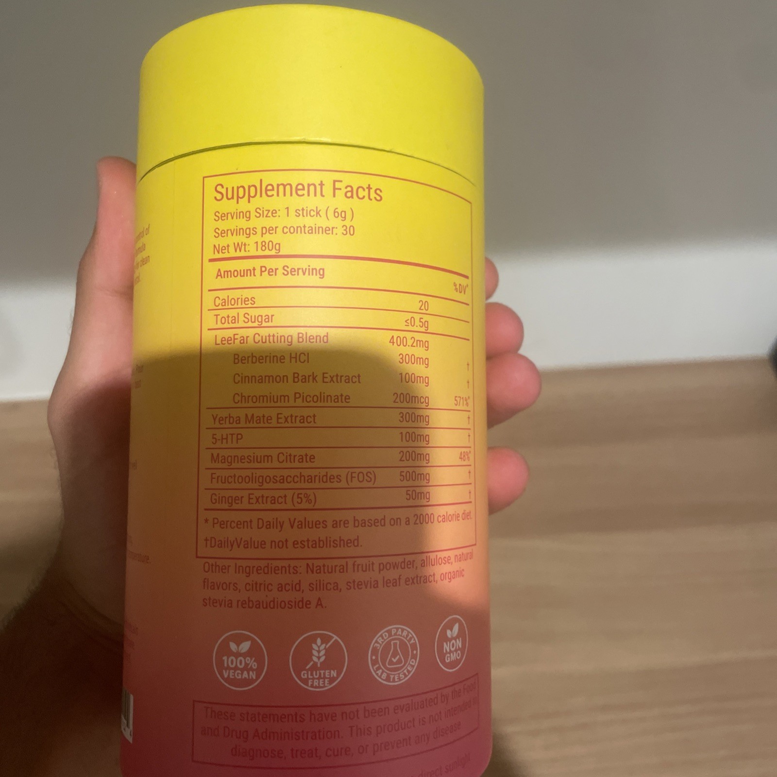 LeeFar Cutting Drink Mix – Berberine, Chromium, FOS, Yerba Mate