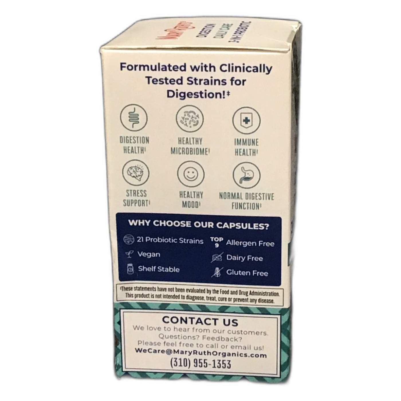 MaryRuth’s Digestion Daily Care 3-in-1 Probiotic 40B CFU 30 Exp 03/27 New