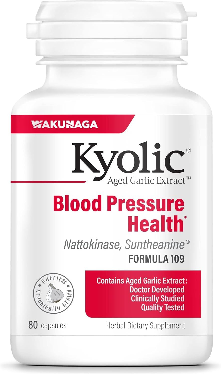 Aged Garlic Extract Formula 109, Blood Pressure Health*, 80 Capsules