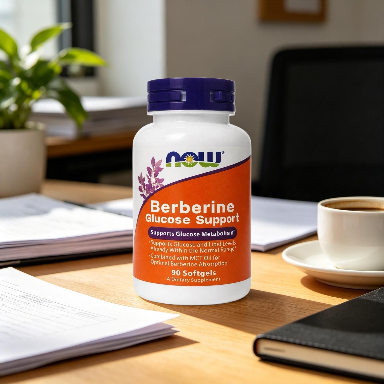NOW Foods Berberine Glucose Support Softgel – 90 Count