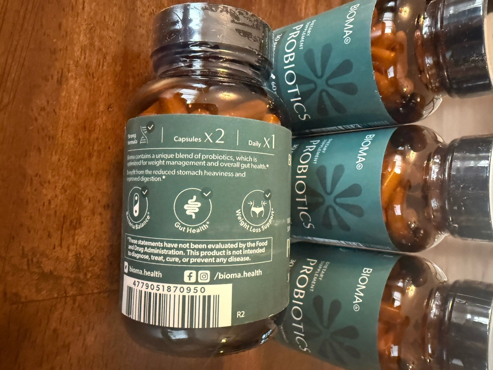Bioma Probiotics- 4 Bottles 4 Month Supply Exp 6/2027 240 Capsules NEW