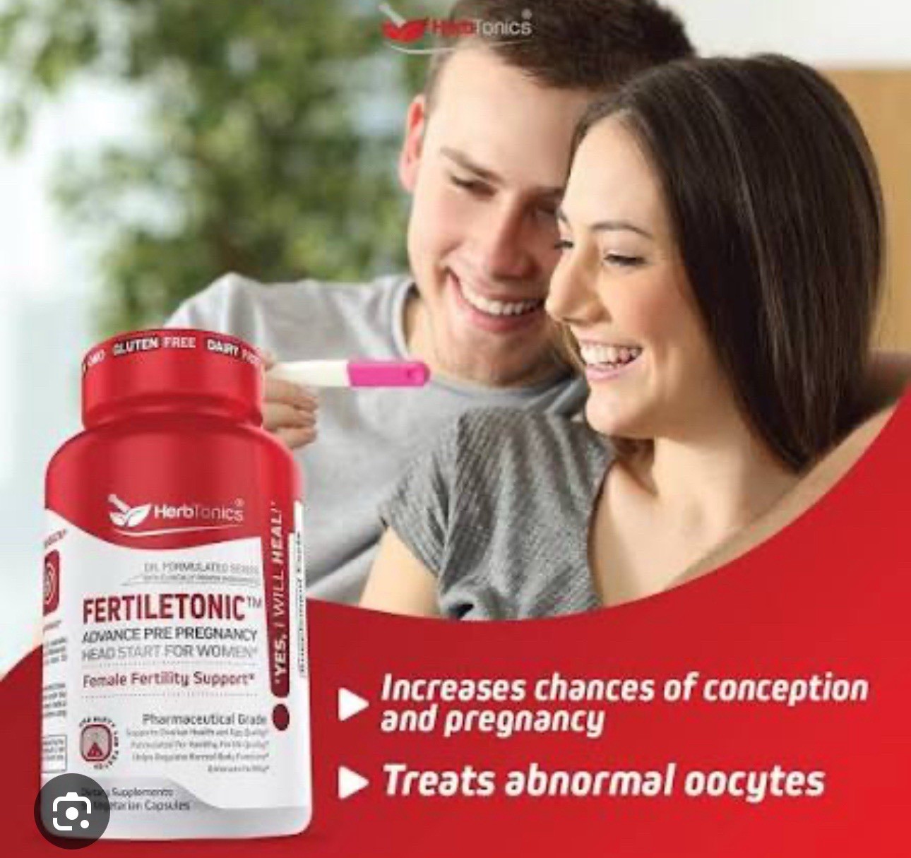 Herb Tonics Fertiletonic Female Fertility Support 60 Capsules Exp 12/28/24