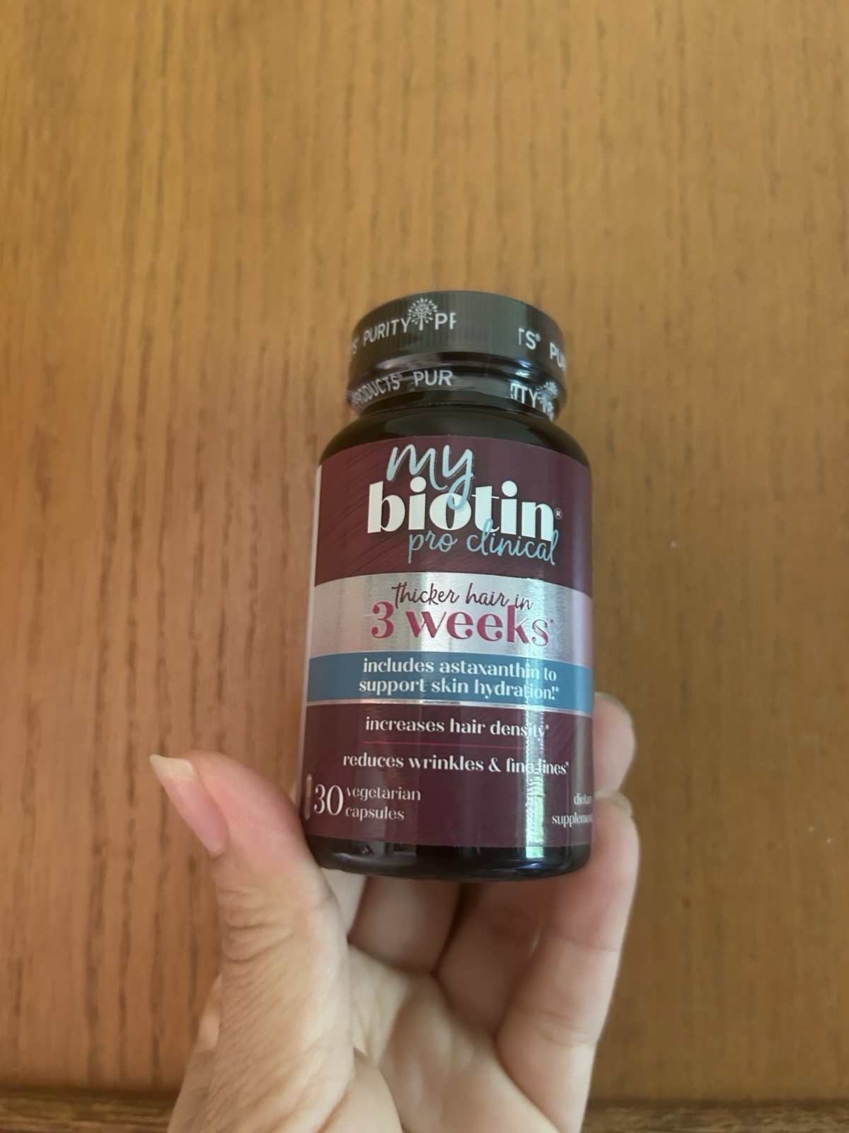 Purity Products My Biotin Pro Clinical 10,000 mcg Hair Skin Nails 30 Vegan