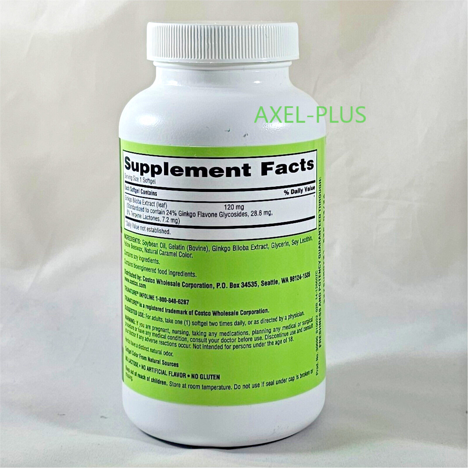 trunature Ginkgo Biloba, 340 Softgels