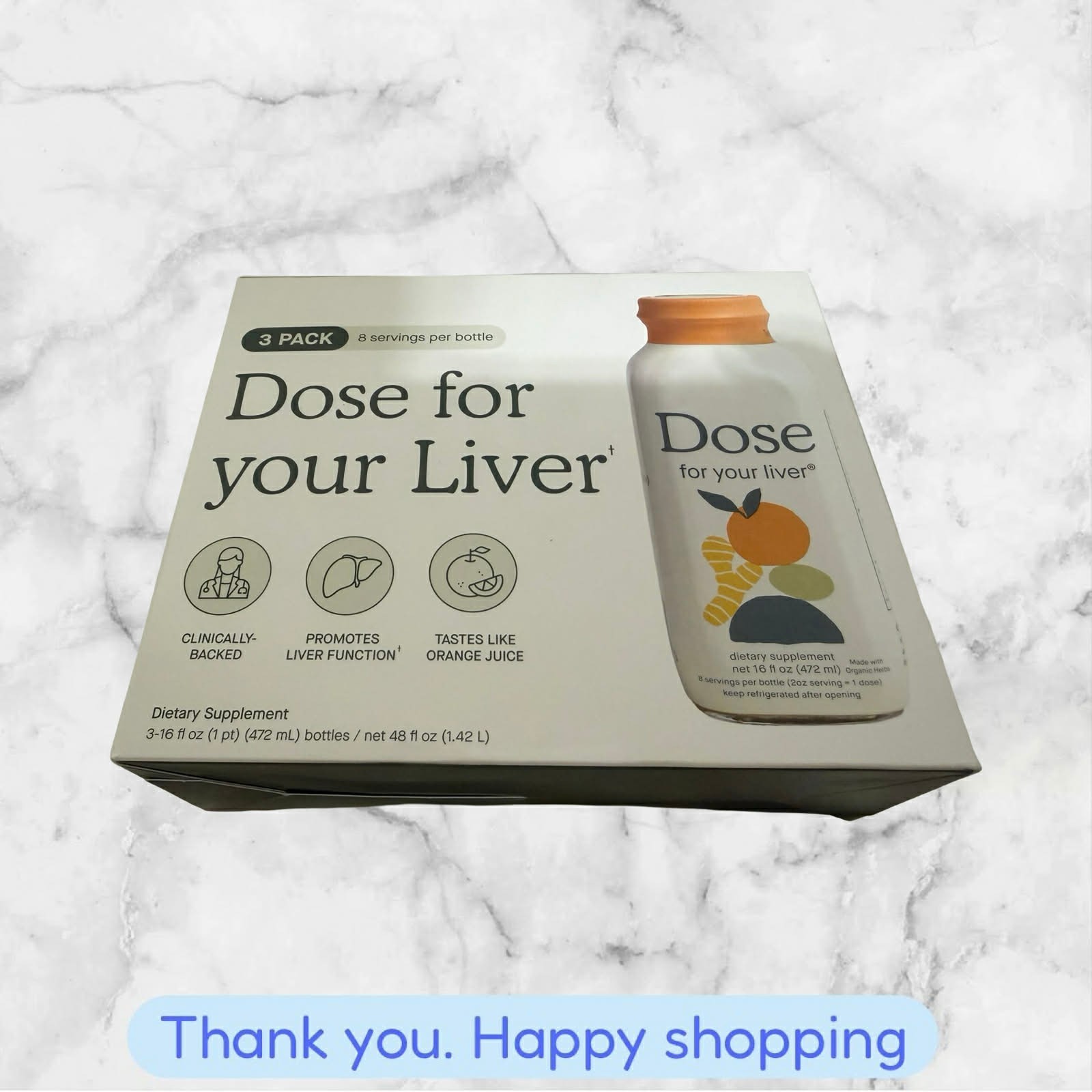 Dose for your Liver 16oz each 3-Pack Sealed Exp2027+ BRAND NEW SHIP