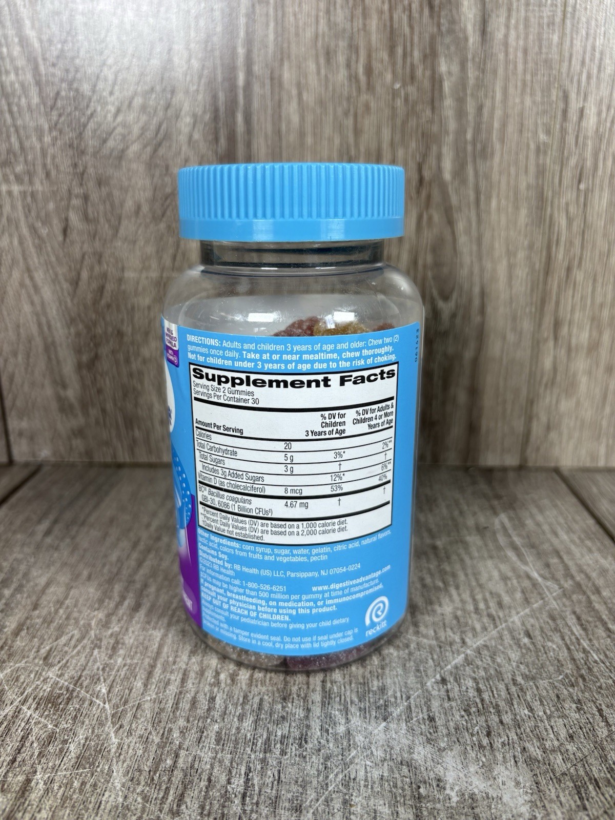 Digestive Advantage Daily Probiotics 3 in 1 60 Gummies | FAST SHIP |