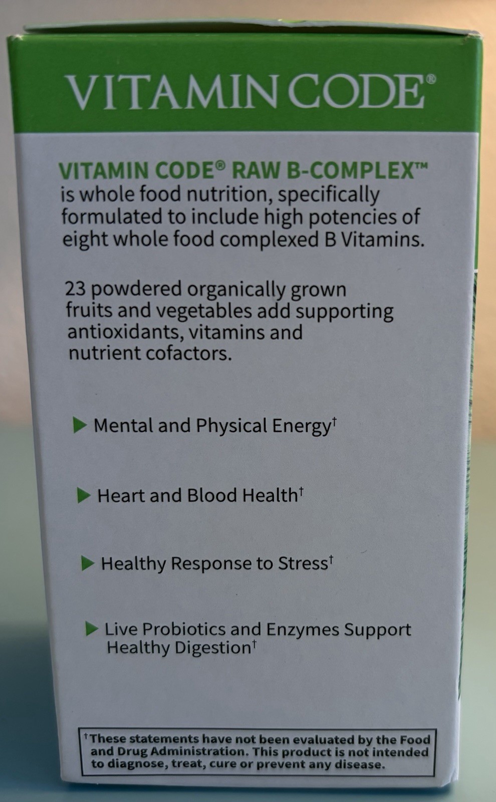 Garden of Life Vitamin Code RAW B-Complex 60 Capsules Vegan Non-GMO Gluten-Free