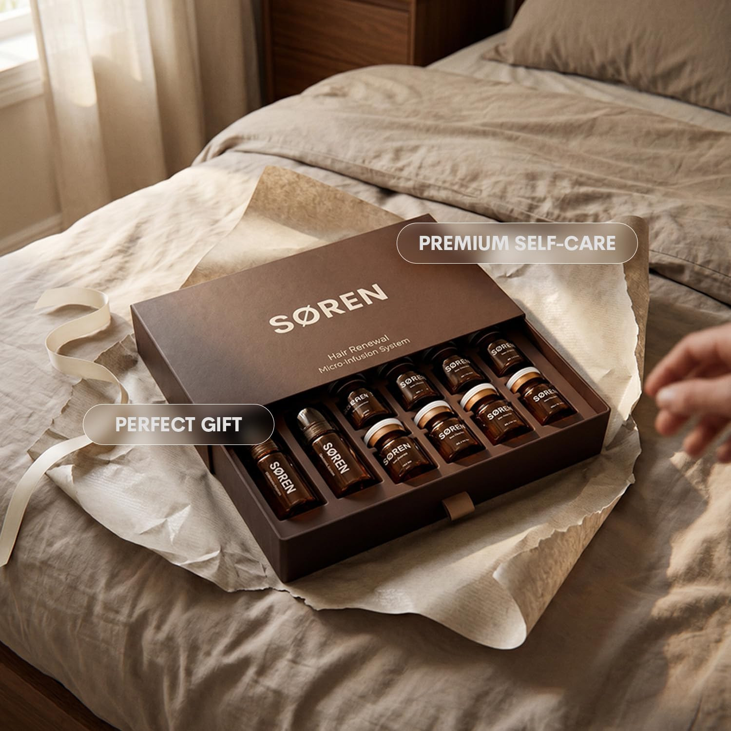 Micro Infusion Hair Renewal System by SOREN – Saw Palmetto & Peptide Scalp Treat