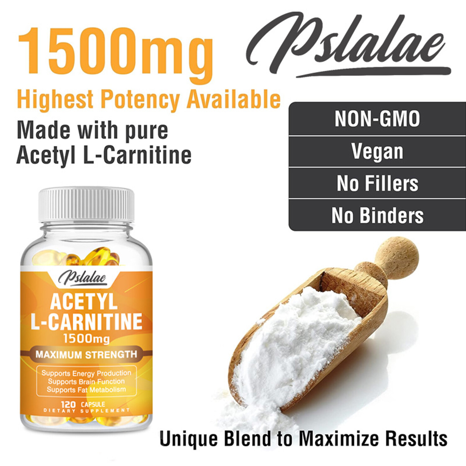 Acetyl-L-Carnitine 1500mg – Weight Loss, Brain & Nervous System Health