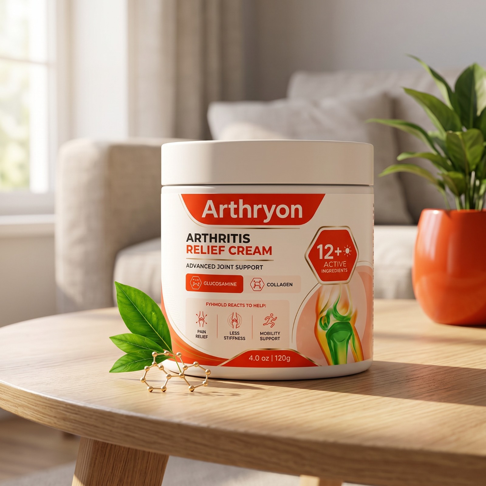 Arthryon Arthritis Relief Cream Glucosamine Collagen Joint Support Cream 120g