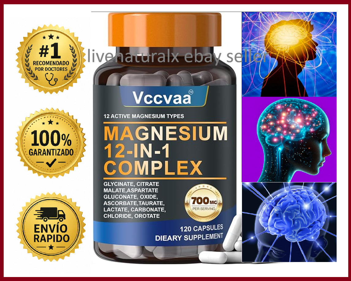 12 En 1 L-Treonato de Magnesio Magtein Para La Salud Cerebral Memoria Y Enfoque